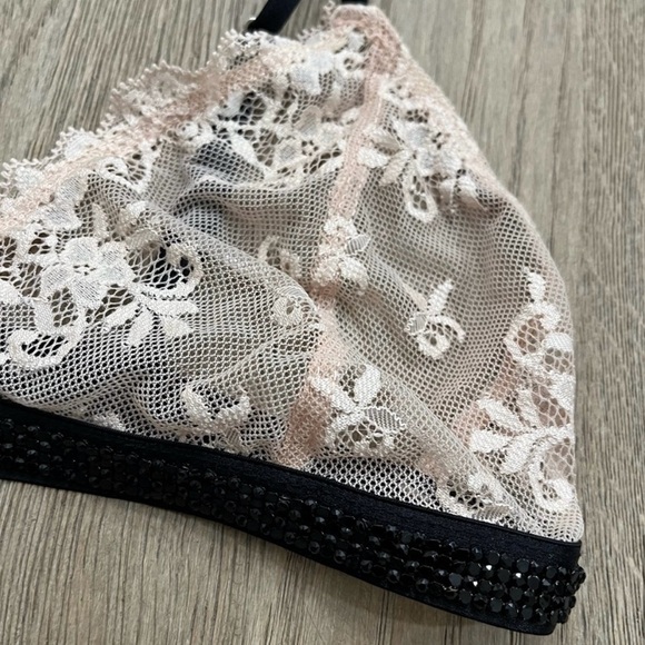 $239 Avery Rose Lingerie Sz Medium Jenny Bra Swarovski Crystals Limited Edition - Picture 6 of 6